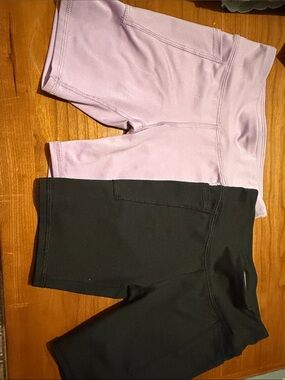 Athletic Works Lavender Bike Shorts - two Pair